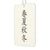 Japanese Kanji” Spring summer autumn winter” Luchtverfrisser (Links)