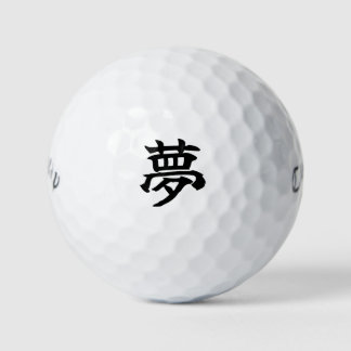 Japanese KANJI "YUME" Golf ball Golfballen