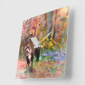 JAPANESE KANSEN "Rising Sun" Vierkante Klok (Hoek)