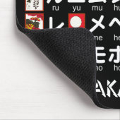 Japanese Katakana Table (Hanafuda) Muismat (Hoek)