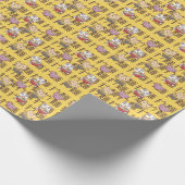 Japanese Kawaii Anime Cat Ramen Noodles Cadeaupapier (Hoek)