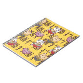 Japanese Kawaii Anime Cat Ramen Noodles Notitieboek (Linkerzijde)