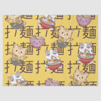 Japanese Kawaii Anime Cat Ramen Noodles Tissuepapier