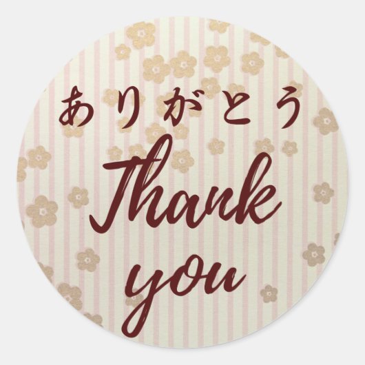 Japanese kawaii sticker 【wagara13】thank you シール (Voorkant)