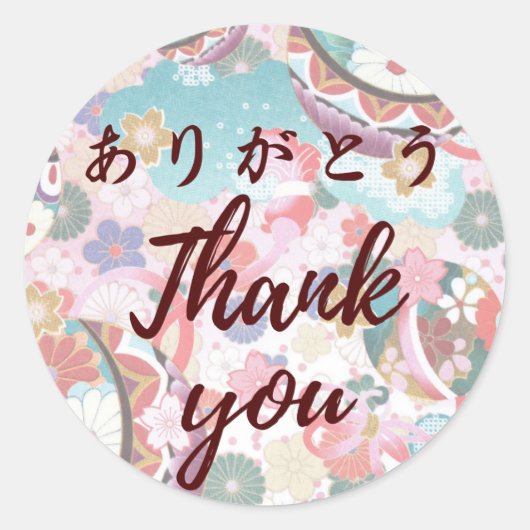 Japanese kawaii sticker 【wagara23】thank you シール (Voorkant)