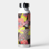 Japanese KIMONO Textile, Floral Pattern Waterfles (Links)