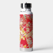 Japanese KIMONO Textile, Floral Pattern Waterfles (Rechts)