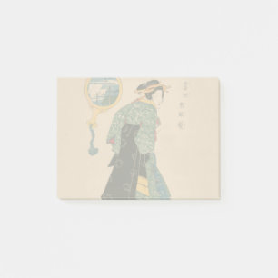 Japanese Kimono Woman Courtesan Artwork Post-it® Notes