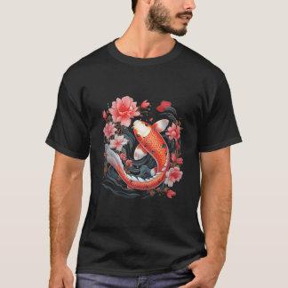 Japanese Koi Fish Nishikigoi Fish Blackboard T-shirt