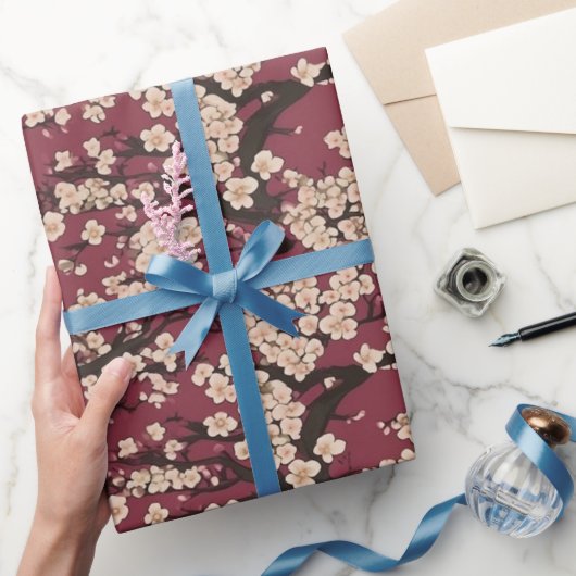 Japanese Koi Fish Sakura Pattern  Cadeaupapier (Geschenken)