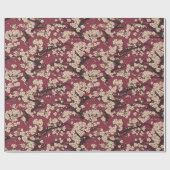 Japanese Koi Fish Sakura Pattern  Cadeaupapier (Vlak)