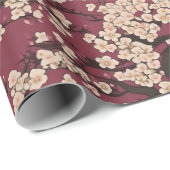 Japanese Koi Fish Sakura Pattern  Cadeaupapier (Rol Hoek)