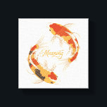 Japanese Koi Fish Symbol of Meaning and Purpose Canvas Afdruk<br><div class="desc">A timeless expression of meaning and quiet strength. Inspired by the symbolism of the Japanese koi fish, this artwork reflects the journey of growth, perseverance, and purpose. In Eastern philosophy, koi represent the courage to move forward despite the current — a reminder that every step, challenge, and moment contributes to...</div>