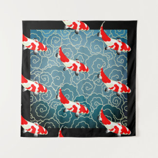 JAPANESE KOI FISH Tapestry Wandkleed