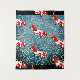 JAPANESE KOI FISH Tapestry Wandkleed