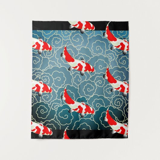 JAPANESE KOI FISH Tapestry Wandkleed (Voorkant)