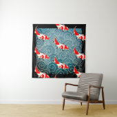 JAPANESE KOI FISH Tapestry Wandkleed (In situ)