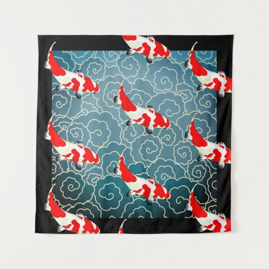 JAPANESE KOI FISH Tapestry Wandkleed (Voorkant)