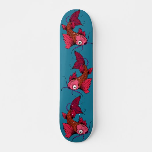 Japanese Koi Karper Fish Tattoo Design Persoonlijk Skateboard (Voorkant)