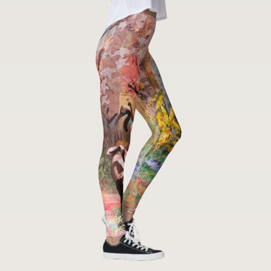 JAPANESE KRANEN "Rising Sun" Leggings (Rechts)