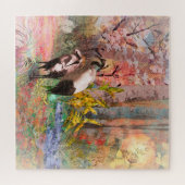 JAPANESE KRANEN "Rising Sun" Legpuzzel (Horizontaal)