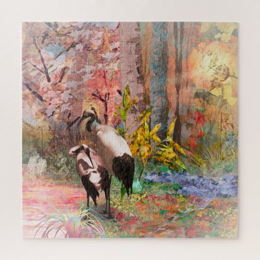 JAPANESE KRANEN "Rising Sun" Legpuzzel (Verticaal)