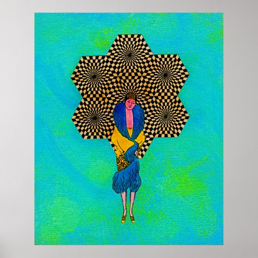 Japanese Lady by Michael Moffa Poster (Voorkant)