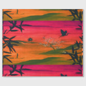 JAPANESE LANDSCAPE ART Wrapping Paper Cadeaupapier (Vlak)