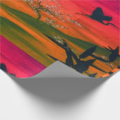 JAPANESE LANDSCAPE ART Wrapping Paper Cadeaupapier (Hoek)