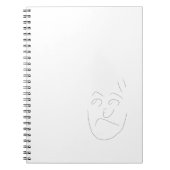 Japanese letter face notebook | へのへのもへじ notitieboek (Voorkant)