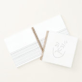 Japanese letter face notebook | へのへのもへじ notitieboek (Binnen)