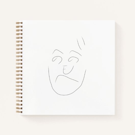 Japanese letter face notebook | へのへのもへじ notitieboek (Voorkant)