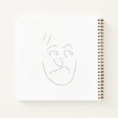 Japanese letter face notebook | へのへのもへじ notitieboek (Achterkant)