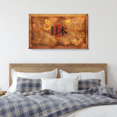JAPANESE LITERATUUR, Antiek, Art Poster Canvas Afdruk (Insitu (Slaapkamer))