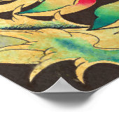 Japanese Lotus in Water Watercolor Poster (Hoek)