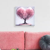 Japanese Love Cherry Blossom Canvas Afdruk (Insitu (Woonkamer))