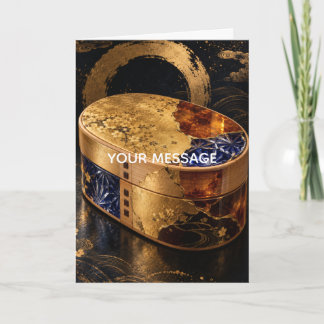 Japanese Magewappa Kintsugi Art Personalized Card Kaart