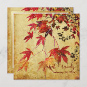  JAPANESE MAPLE/FALL WEDDING INVITATIONS KAART (Voorkant / Achterkant)
