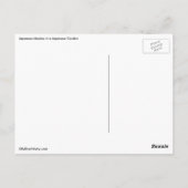 Japanese Maples in a Japanese Garden in Autumn Briefkaart (Achterkant)