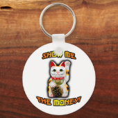 JAPANESE Money CAT Maneki Neko Sleutelhanger (Voorkant)