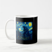Japanese Monster Kaiju Van Gogh Starry Night Koffiemok (Links)