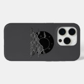Japanese Moon Wave Minimalist Black White iPhone C Case-Mate iPhone Case (Achterkant (horizontaal))