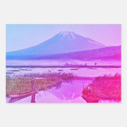 JAPANESE MOUNTAIN PRINT Wrapping Paper Sheet Set (Voorkant 2)