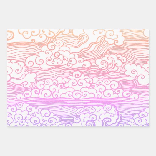 JAPANESE MOUNTAIN PRINT Wrapping Paper Sheet Set (Voorkant 3)