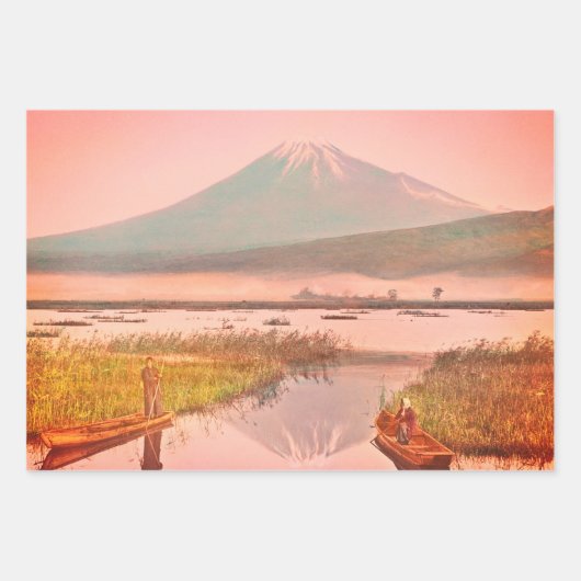 JAPANESE MOUNTAIN PRINT Wrapping Paper Sheet Set (Voorkant 2)