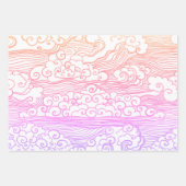 JAPANESE MOUNTAIN PRINT Wrapping Paper Sheet Set (Voorkant 3)