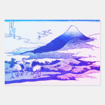 JAPANESE MOUNTAIN PRINT Wrapping Paper Sheet Set