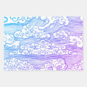 JAPANESE MOUNTAIN PRINT Wrapping Paper Sheet Set (Voorkant 3)