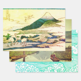 JAPANESE MOUNTAIN PRINT Wrapping Paper Sheet Set