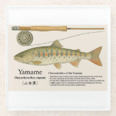 Japanese Native Trout – Yamame  Glazen Onderzetter (Voorkant)